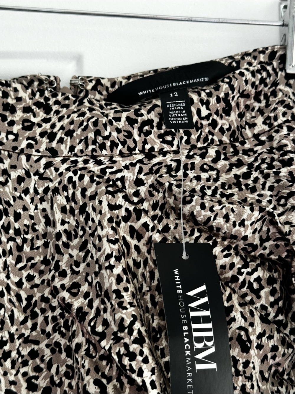 White House Black Market Black and White Leopard Print Maxi Skirt - Picture 8 of 10